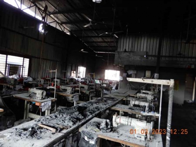 Fire affected Plant & Machinery Scrap